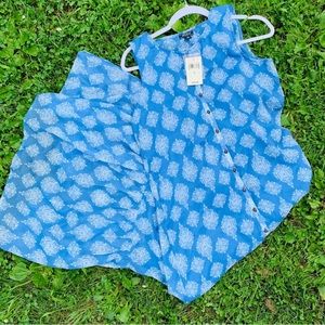 NWT Lucky Brand Georgette Maxi Sleeveless Dress